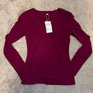 Maroon Vneck top